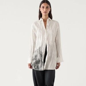 Massimo Dutti NWT printed button down top